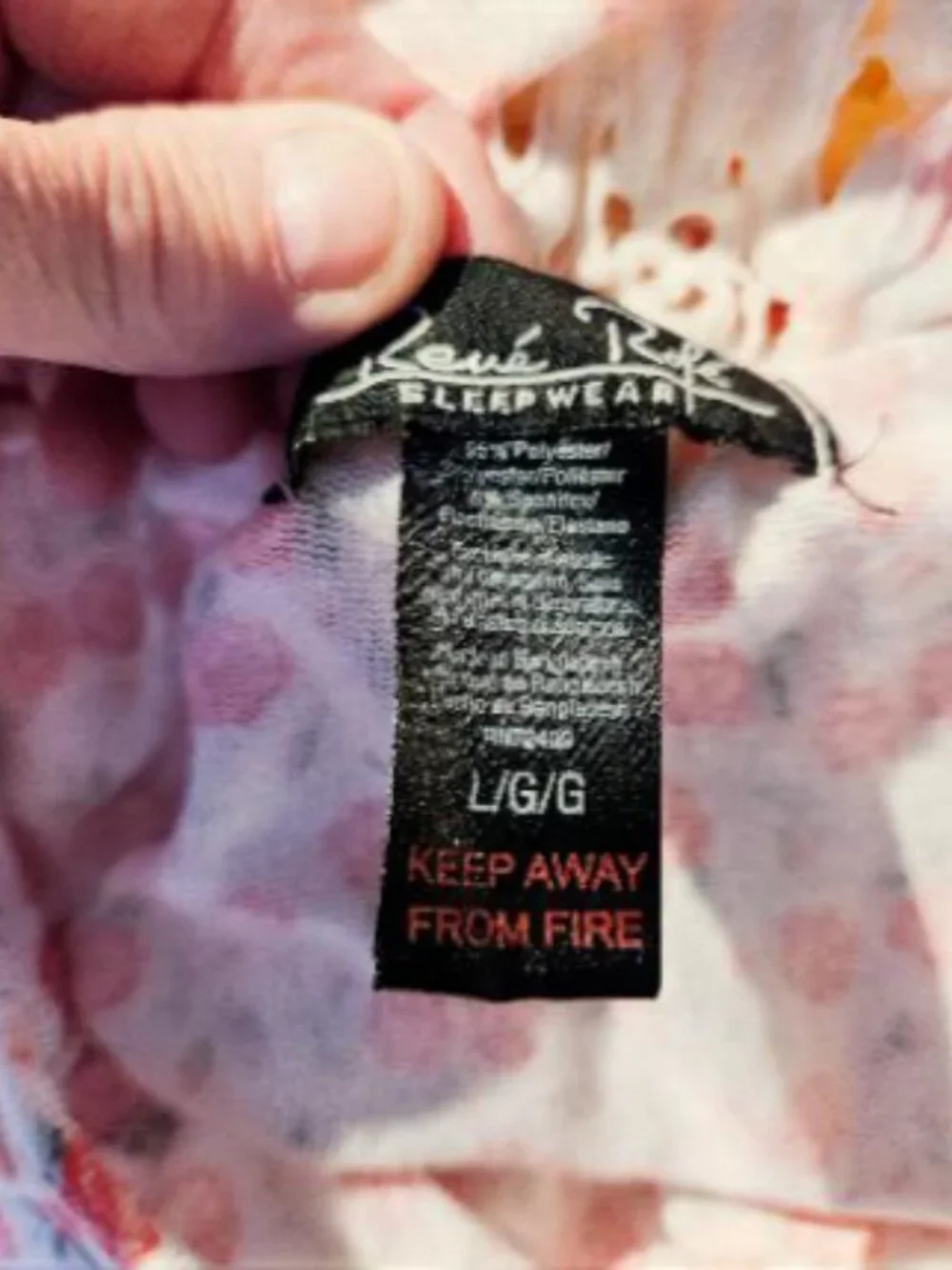 Pretty Rene Rofe Sleep Dress L Like New - Picture 4 of 4